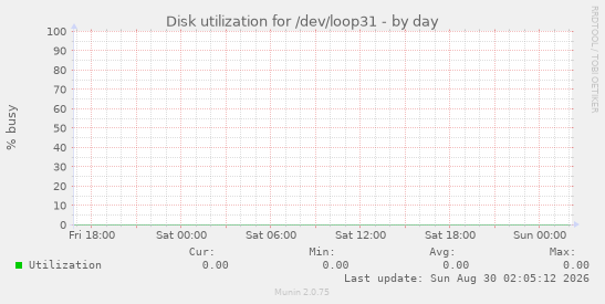 Disk utilization for /dev/loop31
