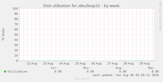 Disk utilization for /dev/loop31
