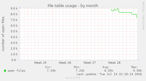 File table usage