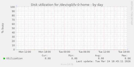 Disk utilization for /dev/vg0/lv-0-home
